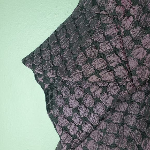 IC By Connie K Womens Purple Trumpet Sleeve Two Toned Jacket Size Medium 2044J - Picture 6 of 8